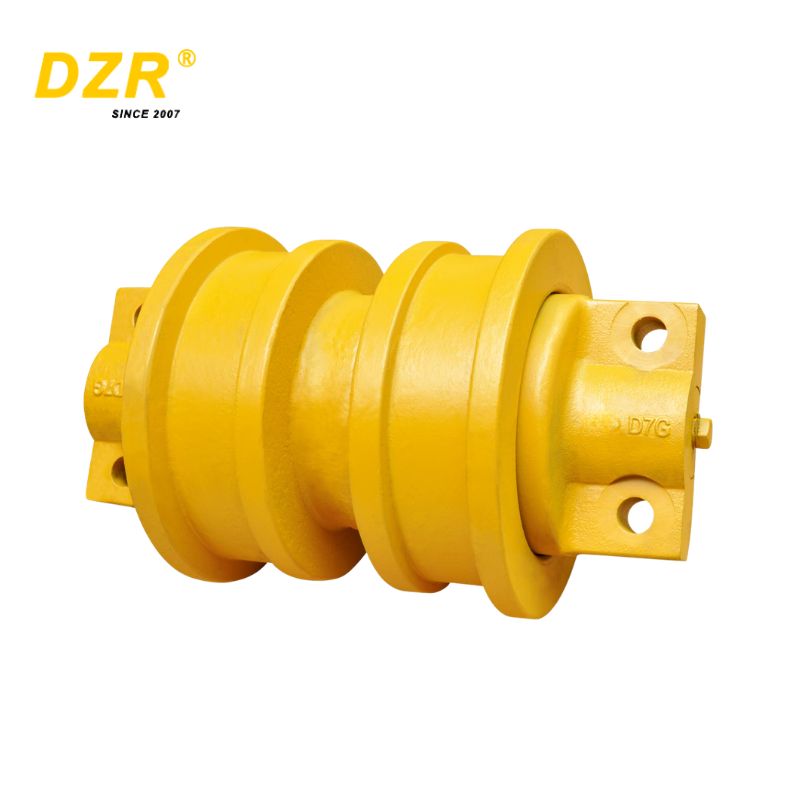Heavy-Duty Single Double Flange Track Roller for Caterpillar Bulldozer