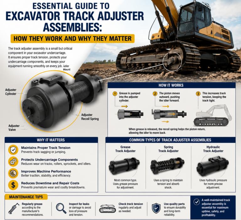 Essential Guide to Excavator Track Adjuster Assemblies: How They Work and Why They Matter