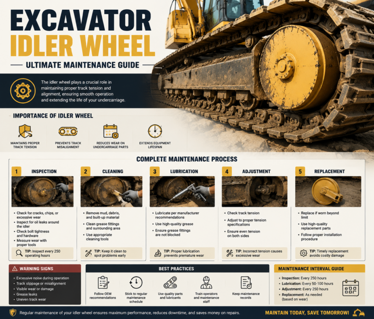 Excavator Idler Wheel Ultimate Maintenance Guide 2026