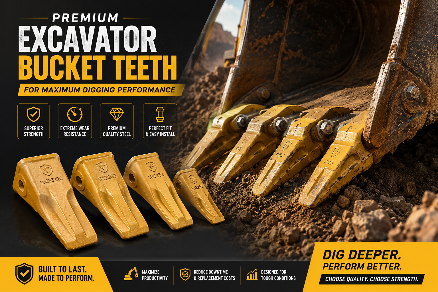 Premium Excavator Bucket Teeth for Maximum Digging Performance