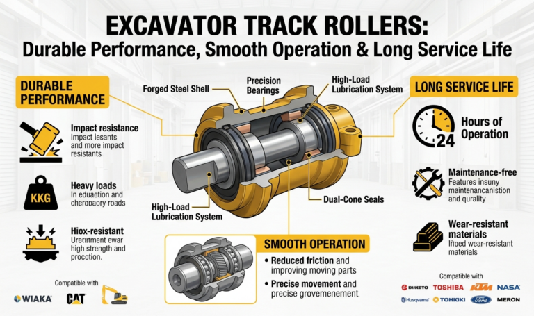 Excavator Track Rollers: Durable Performance, Smooth Operation & Long Service Life