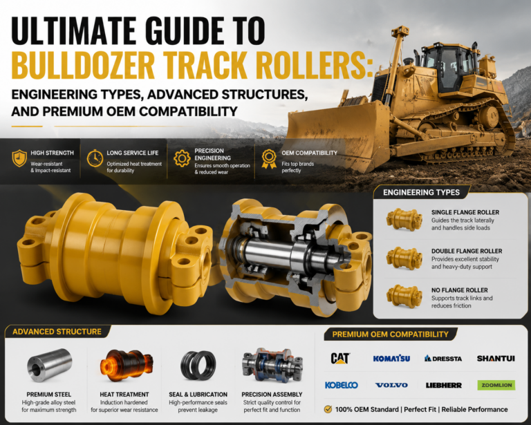 Ultimate Guide to Bulldozer Track Rollers: Engineering Types, Advanced Structures, and Premium OEM Compatibility