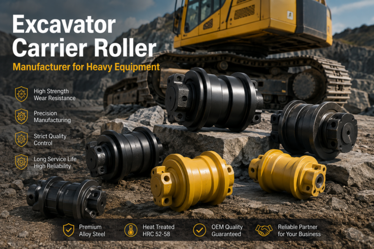 Excavator Carrier Roller Manufacturer for Heavy Equipment