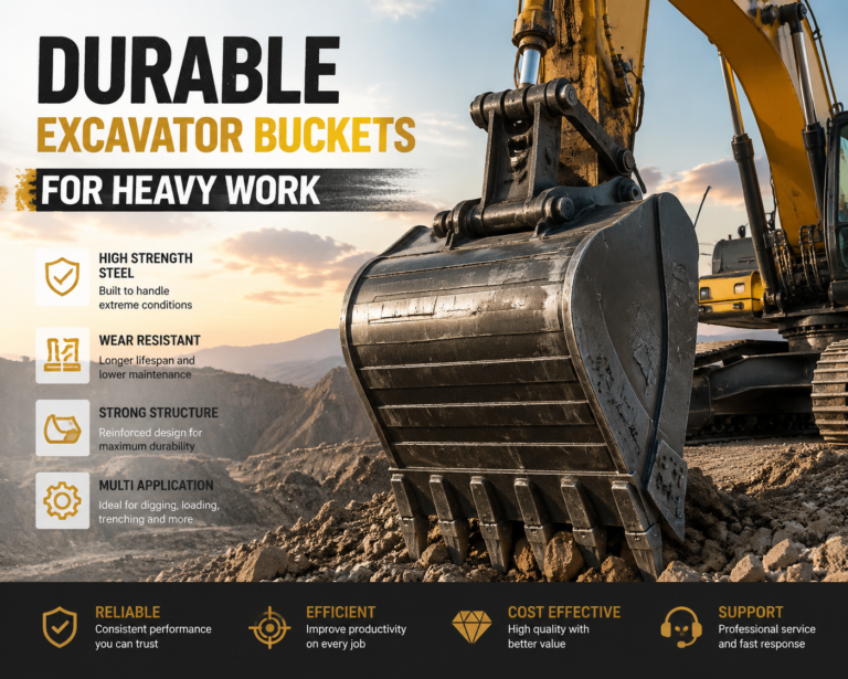 Durable Excavator Buckets For Heavy Work
